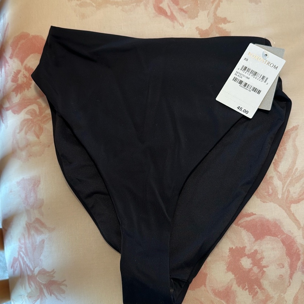 Chelsea 28 extra small black, high waisted, bathing suit bottoms